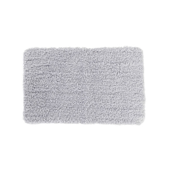 Tapis de bain uni moelleux microfibre (gris perle) Tapis de bain uni moelleux microfibre (gris perle)